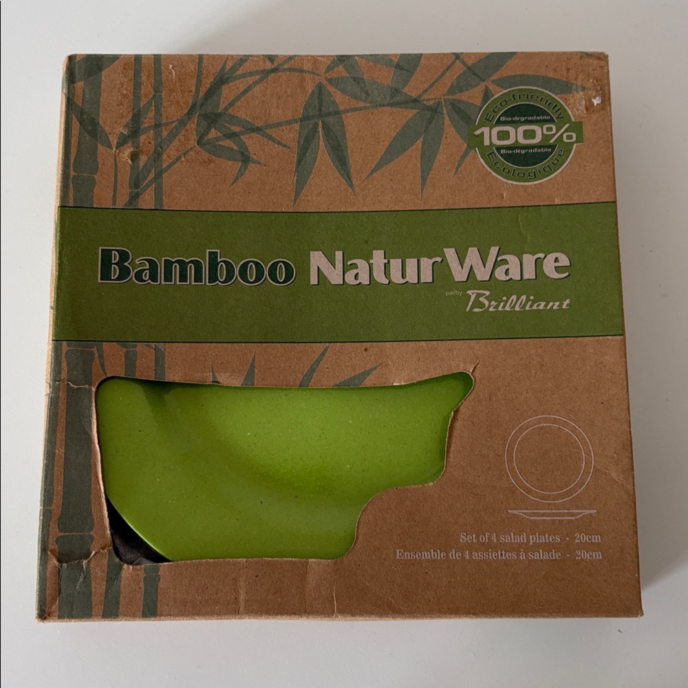 4 x Side Plates 100% Biodegradable Reusable Plates